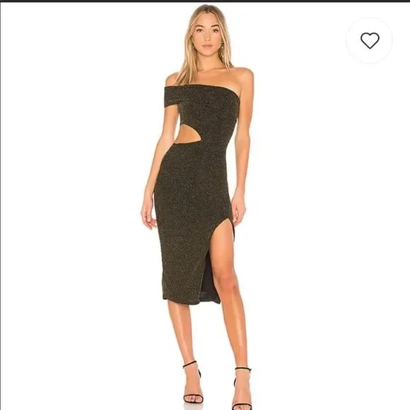 revolve cut out midi dress Michael Costello x REVOLVE Mel Cut Out Midi Dress in Ivory